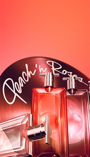 Parfum Idôle Peach in Rose Lancôme, flacoane elegante roz cu finisaj lucios